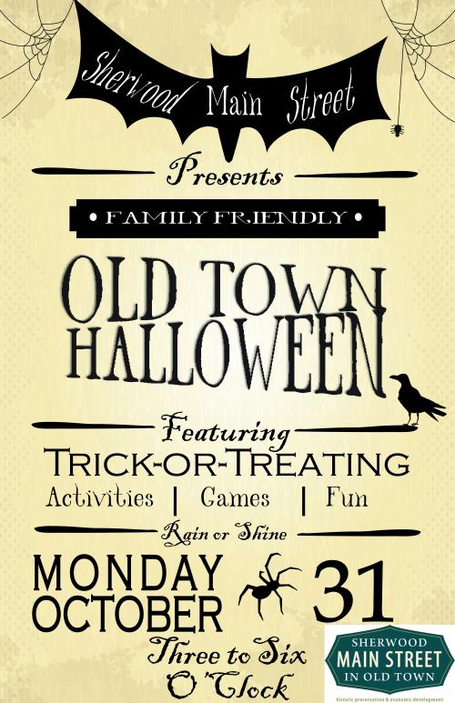 Old Town TrickorTreating at the Library City of Sherwood Oregon